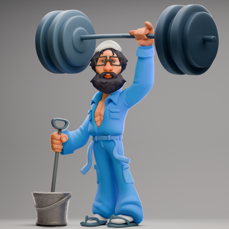 Anatoly - Heykelcik 3D Baskı Modeli .c4d .max .obj .3ds .fbx .stl .blend 