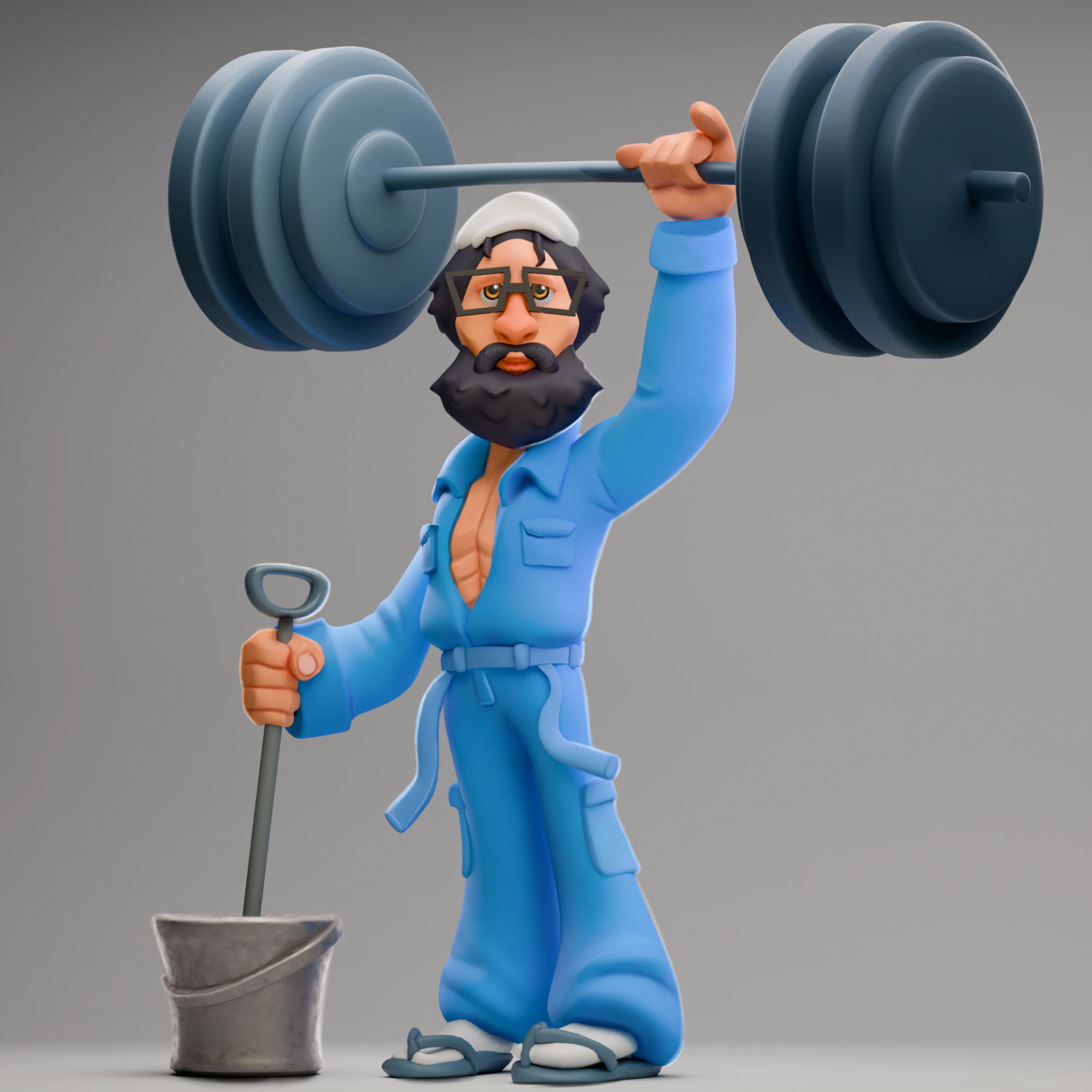 Anatoly - Figurine 3D Print Model .c4d .max .obj .3ds .fbx .stl .blend 