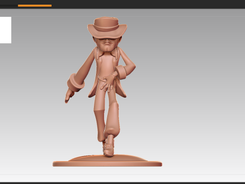 마이클 잭슨 만화 입상 3D 프린트 모델