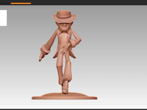 Michael Jackson Cartoon Figurine 3D Print Model
