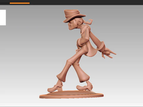 Michael Jackson Cartoon Figurine 3D Print Model