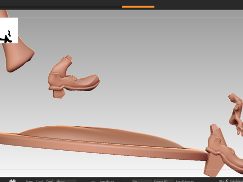 마이클 잭슨 만화 입상 3D 프린트 모델