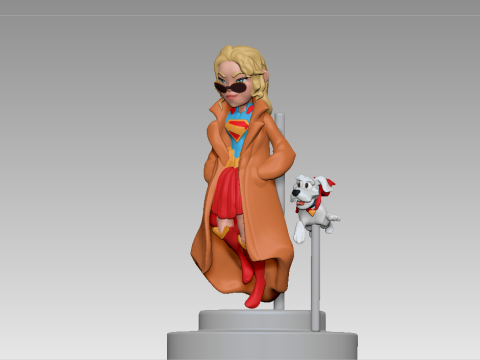 Supergirl - Figurine 3D Print Model
