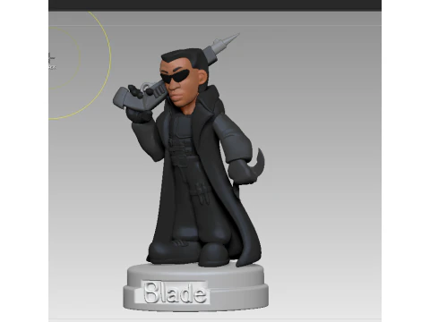 Marvel Blade - Figurine 3D Print Model