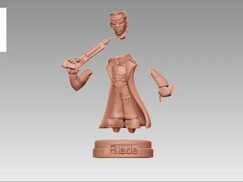 Marvel Blade - Figurine 3D Print Model