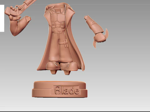Marvel Blade - Figurine 3D Print Model