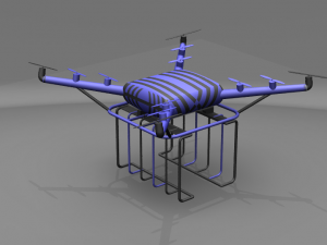 delivery drone 3D Print Model