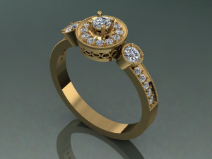 classic ring 3D 프린트 모델