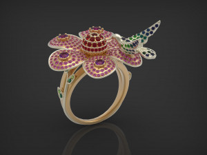 exclusive ring hummingbird Modelo de impresión 3D