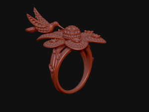 exclusive ring hummingbird Modelo de impresión 3D