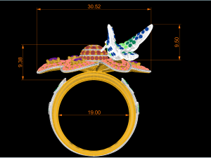 exclusive ring hummingbird Modelo de impresión 3D