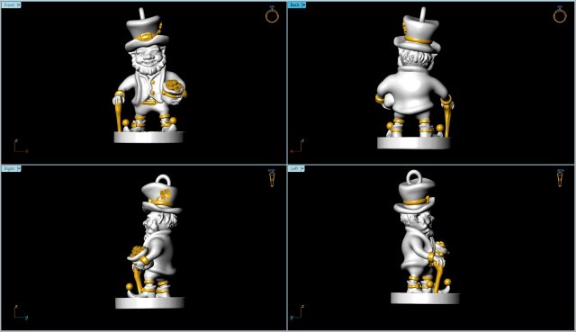 leprechaun for good luck 3D printmodel .c4d .max .obj .3ds .fbx .stl .blend