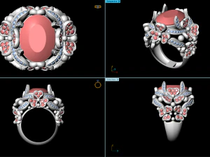 ексклюзивне кільце 3D Принт Модель