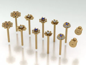 earrings collection 3D Print Model