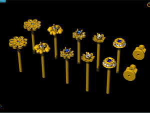 earrings collection 3D 프린트 모델