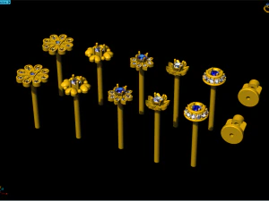 колекція сережок 3D Принт Модель