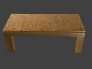 pack table 3Dモデル
