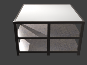 pack table 3Dモデル