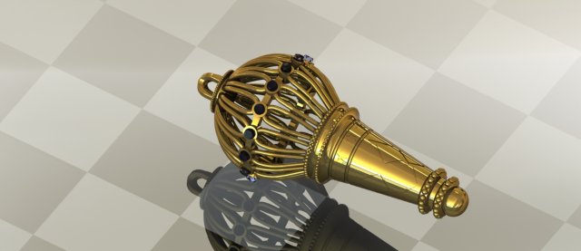bajrangbali pendant 3D Модель .c4d .max .obj .3ds .fbx .stl .blend