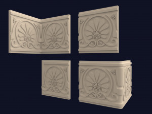 greek frieze ornament pack 3D मॉडल