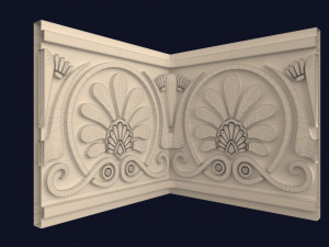 greek frieze ornament pack 3D 모델