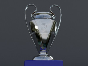 champions league trophy 3D Model