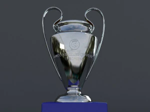 champions league trophy 3D Model