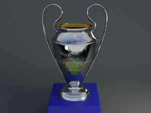 champions league trophy 3D 모델