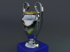 champions league trophy 3D Model