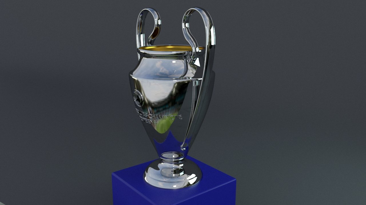 uefa euro league cup trophy 3D Model in Awards 3DExport