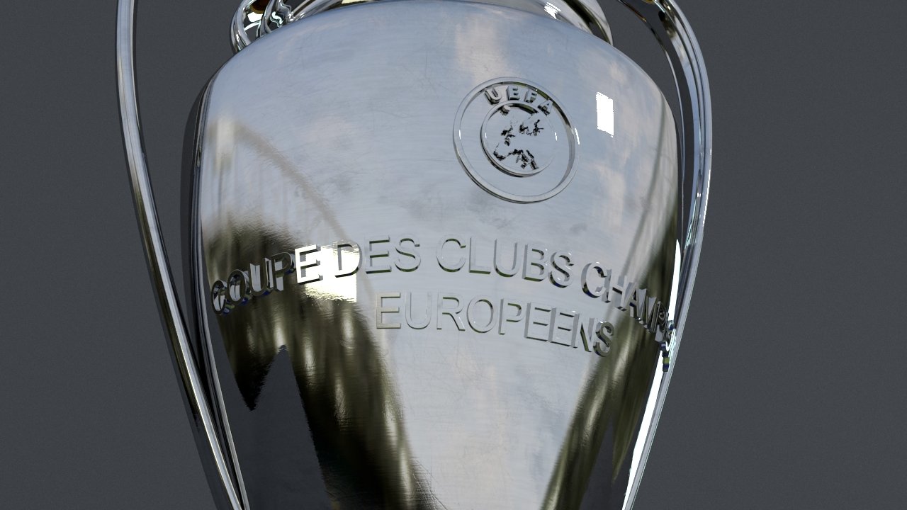 uefa euro league cup trophy 3D Model in Awards 3DExport