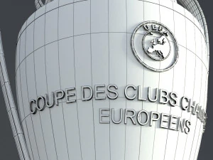 champions league trophy 3D Model
