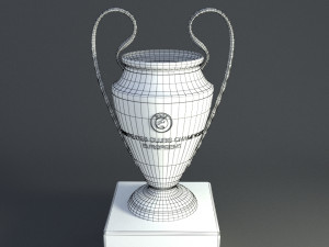 champions league trophy 3D Model
