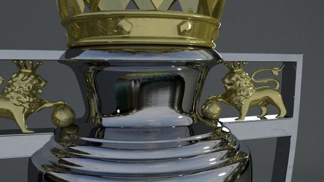 premier league trophy 3Dモデル in 表彰 3DExport