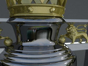 premier league trophy 3D 模型
