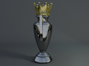 premier league trophy 3D 模型