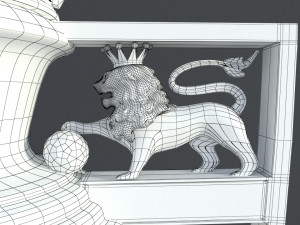premier league trophy 3D 模型