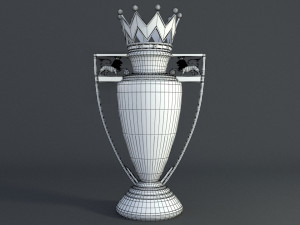 premier league trophy 3D 模型