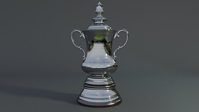 fa cup trophy Modelo 3D .c4d .max .obj .3ds .fbx .stl .blend 