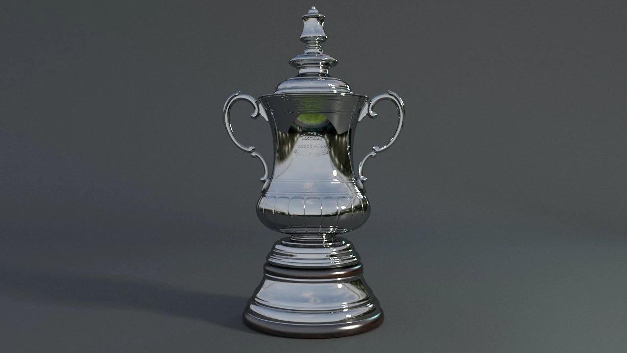 fa cup trophy 3D Model .c4d .max .obj .3ds .fbx .stl .blend 