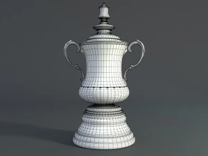 fa cup trophy 3D Model