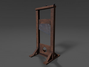 guillotine low-poly 3D Model