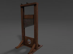guillotine low-poly 3D Model