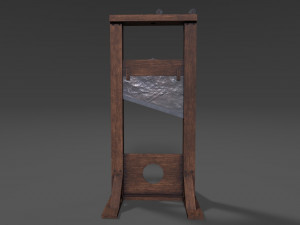 guillotine low-poly Modelo 3D
