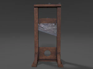 guillotine low-poly 3D Model