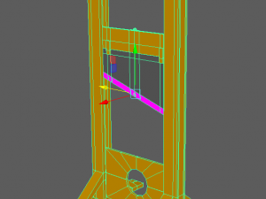 guillotine low-poly Modelo 3D
