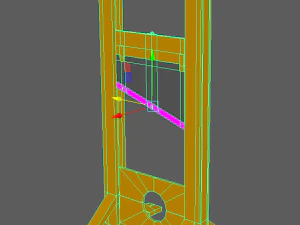 guillotine low-poly 3D Model