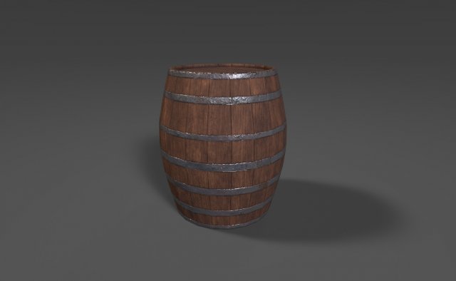 medieval barrel 3D मॉडल .c4d .max .obj .3ds .fbx .stl .blend 