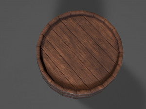 medieval barrel 3D मॉडल