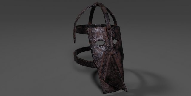 iron mask of shame 3D Model .c4d .max .obj .3ds .fbx .stl .blend 